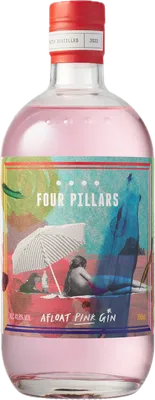 Bouteille de spiritueux : Afloat Pink Gin de la marque Four Pillars