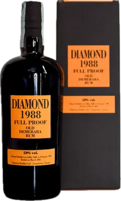 Bouteille de spiritueux : Old Demerara Rum de la marque Diamond