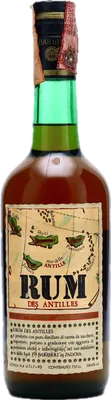 Bouteille de spiritueux : Rum des Antilles de la marque Barbieri
