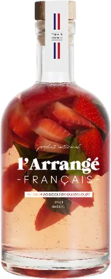 Bouteille de spiritueux : Fraise Basilic de la marque L’Arrangé Français