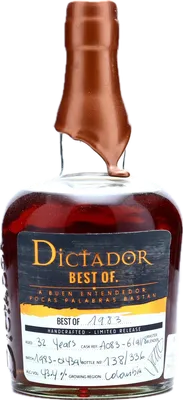 Bouteille de spiritueux : Best Of 1983 43,4% 32 Years de la marque Dictador