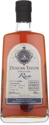 Bouteille de spiritueux : Single Cask Rum 1989 Aged 23 Years (Uitvlugt Distillery) de la marque Duncan Taylor