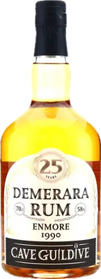 Bouteille de spiritueux : Demerara Rum de la marque Cave Guildive