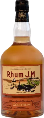 Bouteille de spiritueux : Gold Rum de la marque Rhum J.M