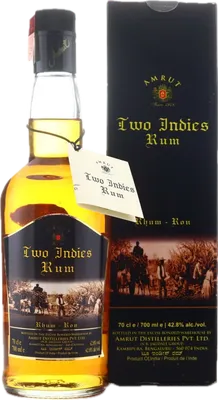 Bouteille de spiritueux : Two Indies Rum de la marque Amrut