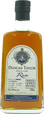 Bouteille de spiritueux : Single Cask Rum de la marque Caroni