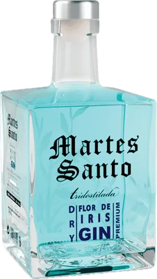 Bouteille de spiritueux : Gin Flor De Iris Ginebra Premium Tridestilada de la marque Martes Santo