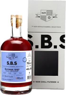 Bouteille de spiritueux : Selected and bottled for Milhade de la marque S.B.S