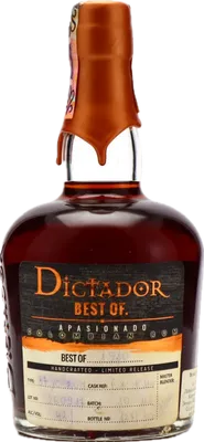 Bouteille de spiritueux : Best Of 1980 Apasionado 37 Years 42% de la marque Dictador