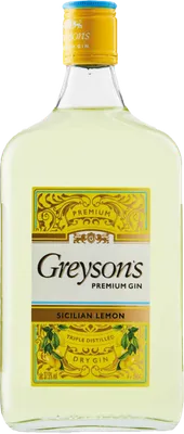 Bouteille de spiritueux : Premium Gin Sicilian Lemon de la marque Greyson's