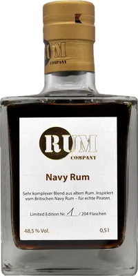 Bouteille de spiritueux : Navy Rum de la marque Rum Company