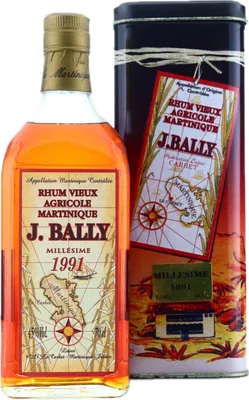 Bouteille de spiritueux : Millésime de la marque J. Bally