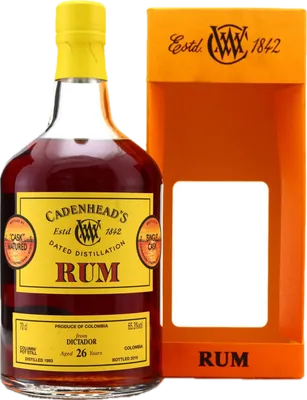 Bouteille de spiritueux : Dictador de la marque Cadenheads