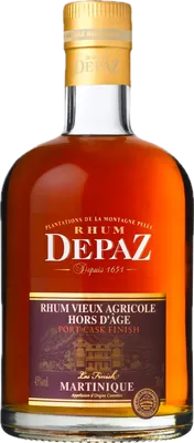 Bouteille de spiritueux : Hors d’Âge Port Cask Finish de la marque Depaz