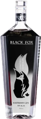 Bouteille de spiritueux : Raspberry Gin de la marque Black Fox