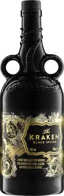 Bouteille de spiritueux : Black Spiced Rum Limited Edition 2020 de la marque Kraken