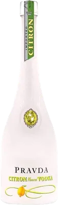 Bouteille de spiritueux : Citron Flavored Vodka de la marque Pravda