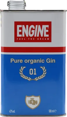 Bouteille de spiritueux : Pure Organic Gin de la marque Engine 