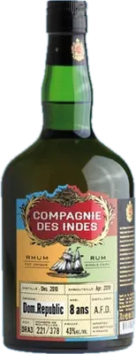 Bouteille de spiritueux : Dominican Republic 8 Ans - Single Cask de la marque Compagnie des Indes