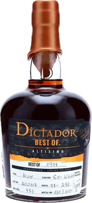 Bouteille de spiritueux : Best Of 1977 Altisimo 43% de la marque Dictador