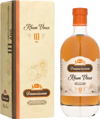 Bouteille de spiritueux : Rhum Vieux 10 ans de la marque Damoiseau