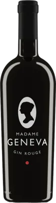 Bouteille de spiritueux : Gin Rouge de la marque Madame Geneva