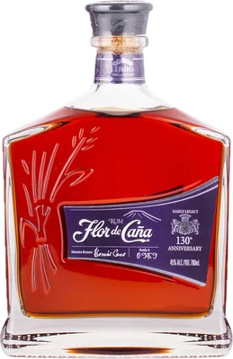 Bouteille de spiritueux : 130th Anniversary de la marque Flor de Caña