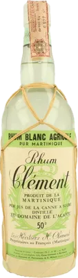 Bouteille de spiritueux : Rhum Blanc Agricole 70's de la marque Clément