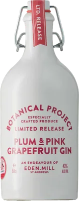Bouteille de spiritueux : Plum & Pink Grapefruit Gin - Botanical Project Limited Release de la marque Eden Mill