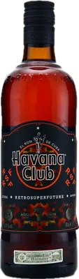 Bouteille de spiritueux : 7 Años Retrosuperfuture de la marque Havana Club