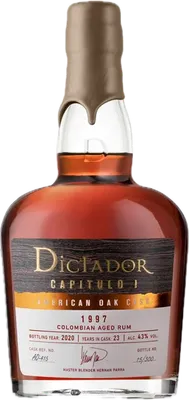 Bouteille de spiritueux : Capitulo 1 American Oak Cask 1997 de la marque Dictador
