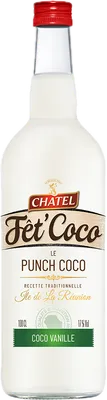 Bouteille de spiritueux : Fêt’coco Coco Vanille de la marque Chatel