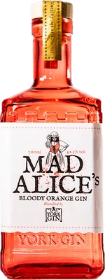 Bouteille de spiritueux : Mad Alice's Bloody Orange de la marque York Gin