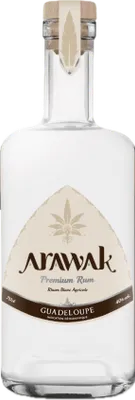 Bouteille de spiritueux : Rhum Blanc Agricole 40% de la marque Arawak