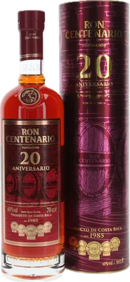 Bouteille de spiritueux : 20 Aniversario de la marque Centenario