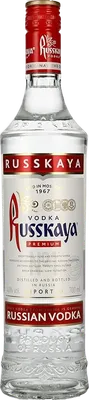 Bouteille de spiritueux : Russian Vodka de la marque Russkaya