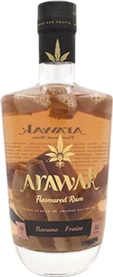 Bouteille de spiritueux : Banane - Fraise de la marque Arawak