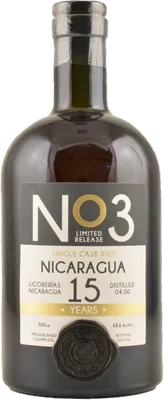 Bouteille de spiritueux : No3 Nicaragua de la marque Compania Licorera