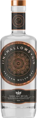 Bouteille de spiritueux : Artisan Welsh Dry de la marque Mallows Gin