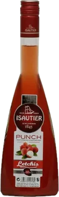 Bouteille de spiritueux : Punch Letchis de la marque Isautier