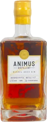 Bouteille de spiritueux : Ananas Bourbon Cask Gin de la marque Animus