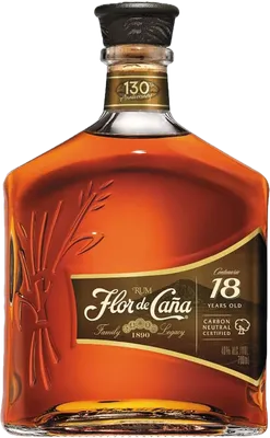 Bouteille de spiritueux : 18 Years Old de la marque Flor de Caña