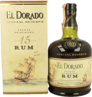 Bouteille de spiritueux : 15 Vintage de la marque Demerara Distillers Ltd