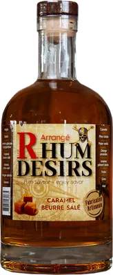 Bouteille de spiritueux : Caramel Beurre Salé de la marque Rhum Désirs