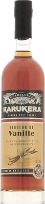 Bouteille de spiritueux : Liqueur de Vanille de la marque Karukera