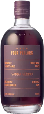 Bouteille de spiritueux : Barrel Aged Bloody Underhill Shiraz Gin de la marque Four Pillars