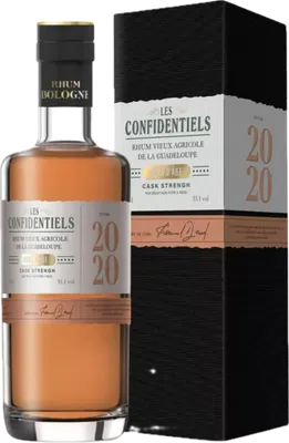 Bouteille de spiritueux : Les Confidentiels Cask Strength 2020 de la marque Bologne