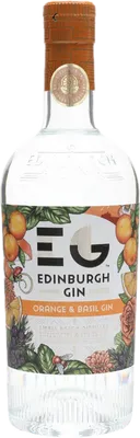 Bouteille de spiritueux : Orange & Basil Gin de la marque Edinburgh