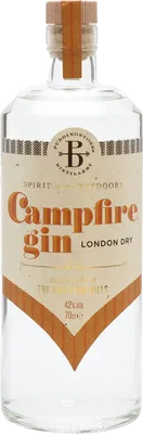 Bouteille de spiritueux : London Dry Gin de la marque Campfire