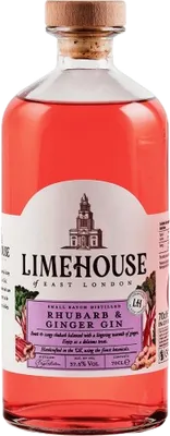 Bouteille de spiritueux : Rhubarb & Ginger Gin de la marque Limehouse